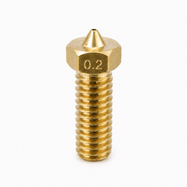 Volcano brass 0.2mm 3D printer nozzle, M6 thread, 1.75mm filament, high flow