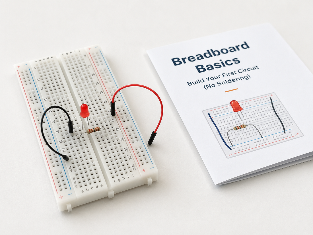 Breadboard Basics: Build Your First Circuit (No Soldering)