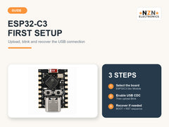 ESP32-C3 SuperMini first setup, upload and USB recovery guide