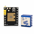 ATD5833 driver reverse side showing gold thermal pad area and supplied blue heatsink