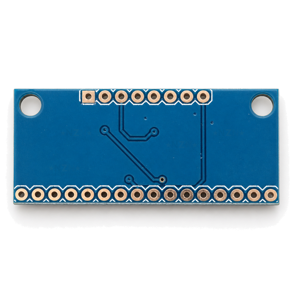 Rear of HW-178 74HC4067 multiplexer module showing PCB traces