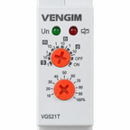 VG521T front controls with range selector, percentage dial and status LEDs