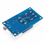 Underside of 5V Photoresistor Light-Control Relay Module, showing PCB solder joints and mounting holes