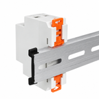 VG521T rear DIN-rail mounting latch installed on 35 mm rail