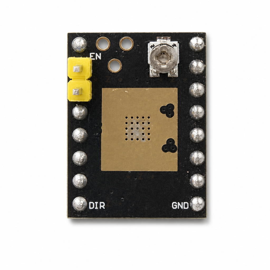 ATD5833 reverse side top-down view showing the gold heatsink mounting area