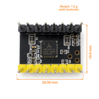 TMC2209 module dimensions 20.50 by 15.0 millimetres and 7 gram weight