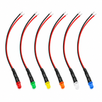 3mm Pre-wired Diffused LED — 20cm (5V / 12V)