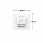 5.8x5.8mm push button switch dimensions diagram, 5.8mm square body
