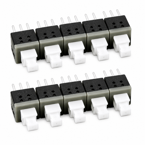 5.8mm DPDT Push Button Switch – Locking or Momentary (10 Pack)