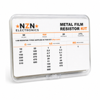 Metal film resistor assortment kit, 600 pieces across 30 values