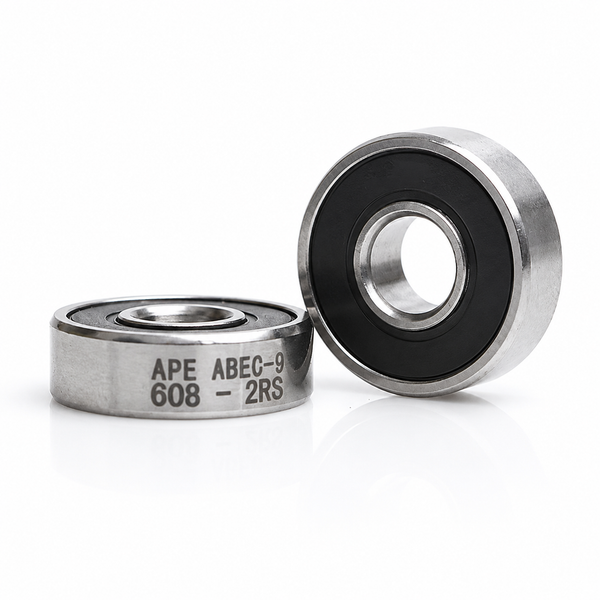Ape 608-2RS ABEC-9 deep groove ball bearing with rubber seals