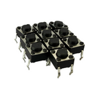 6x6mm Tactile Push Button Switch SMT 4-Pin 6x6x4.3mm – Pack of 10