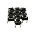 6x6mm Tactile Push Button Switch SMT 4-Pin 6x6x4.3mm – Pack of 10