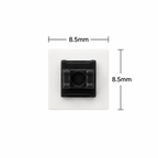 8.5x8.5mm push button switch dimensions diagram, 8.5mm square body