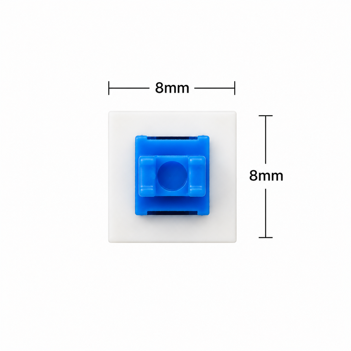 8x8mm push button switch dimensions diagram, 8mm square body