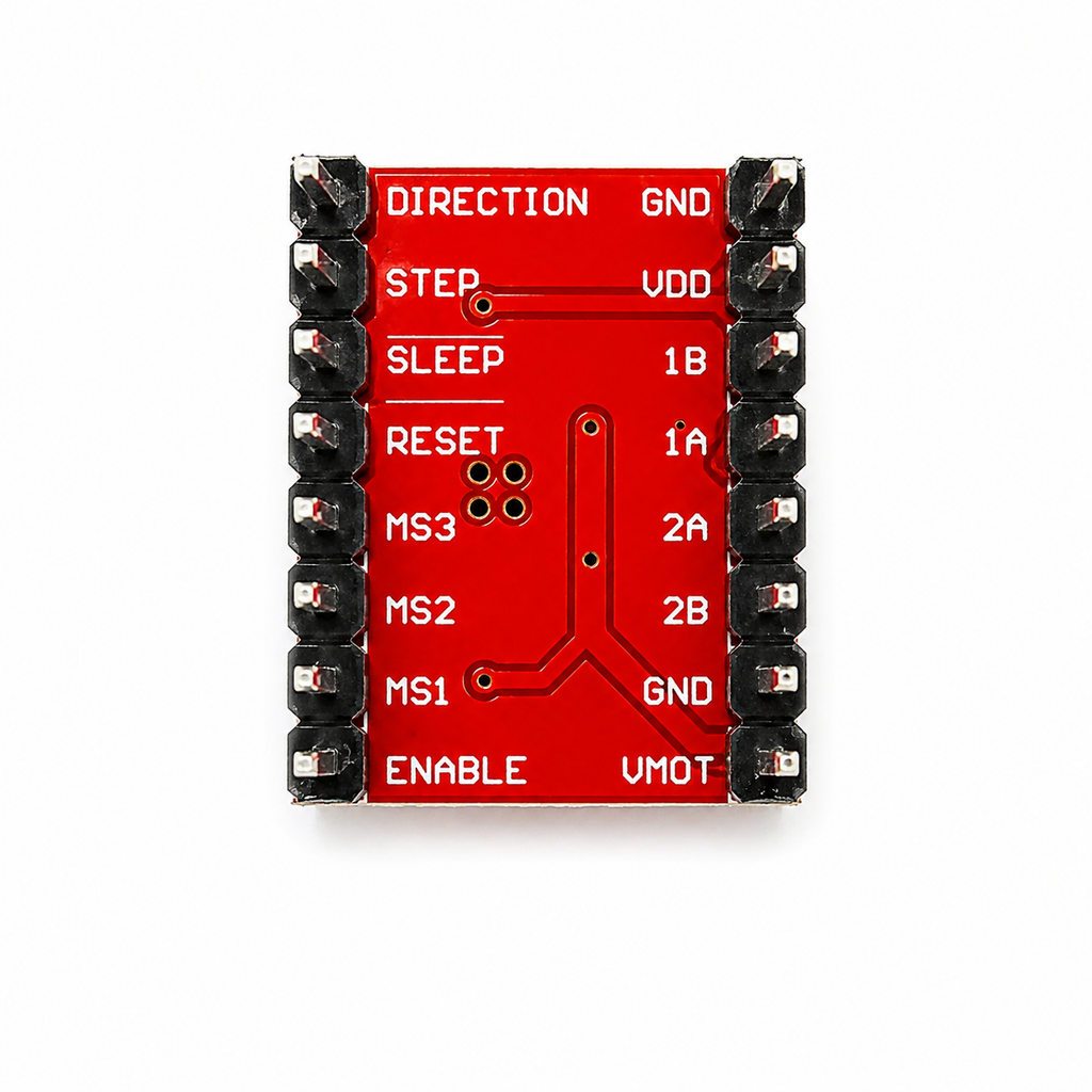 Underside of the A4988 stepper driver module PCB
