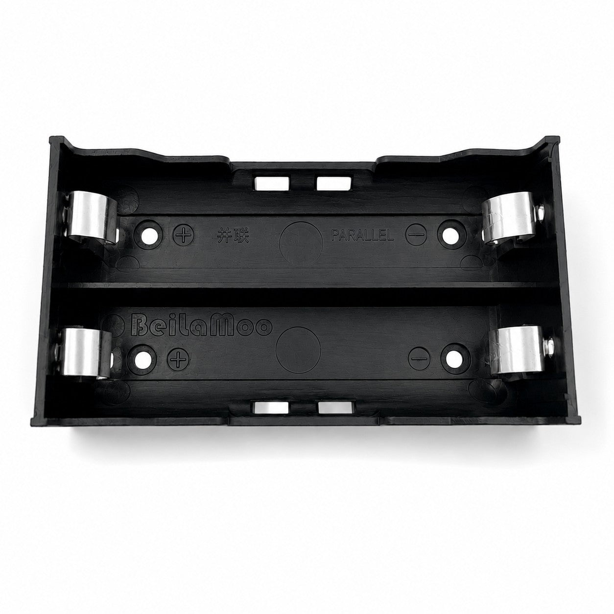 18650 Battery Holder Case with Solder Pins – 1 & 2 Slot, PCB Mount (ABS)