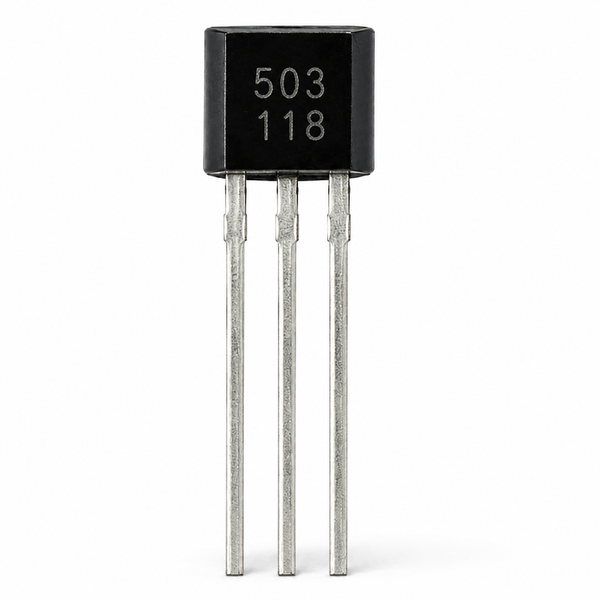 AH3503 linear analogue Hall sensor in a three-pin TO-92 package