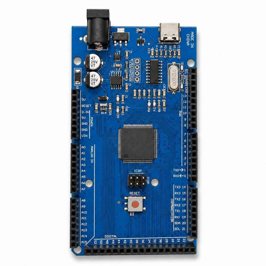 MEGA2560 R3 CH340 – ATmega2560 Development Board, USB-C, Compatible with Arduino