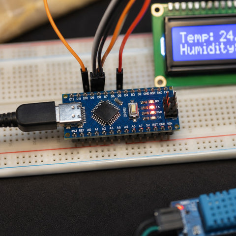 Arduino Nano V3.0 USB-C board in use on a project workbench