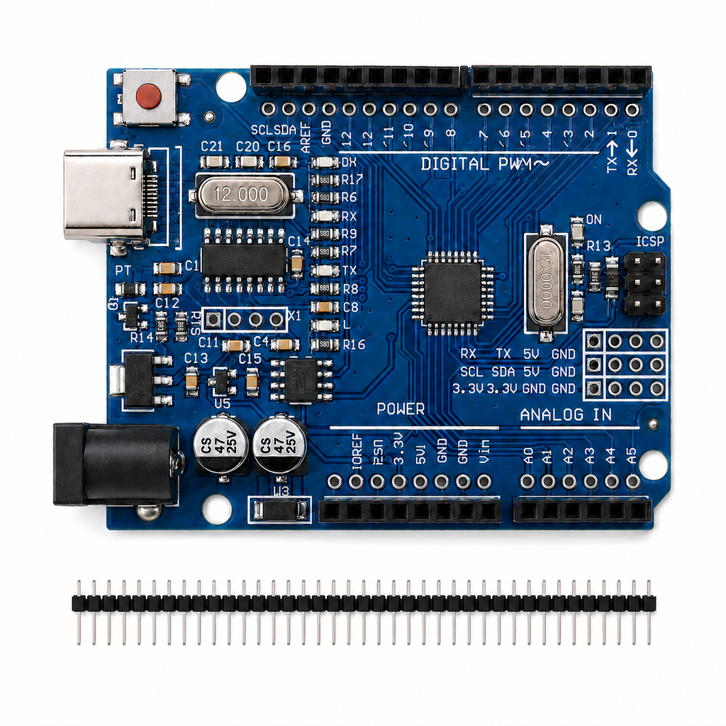 Arduino Uno R3 Compatible – ATmega328P Development Board, USB-C