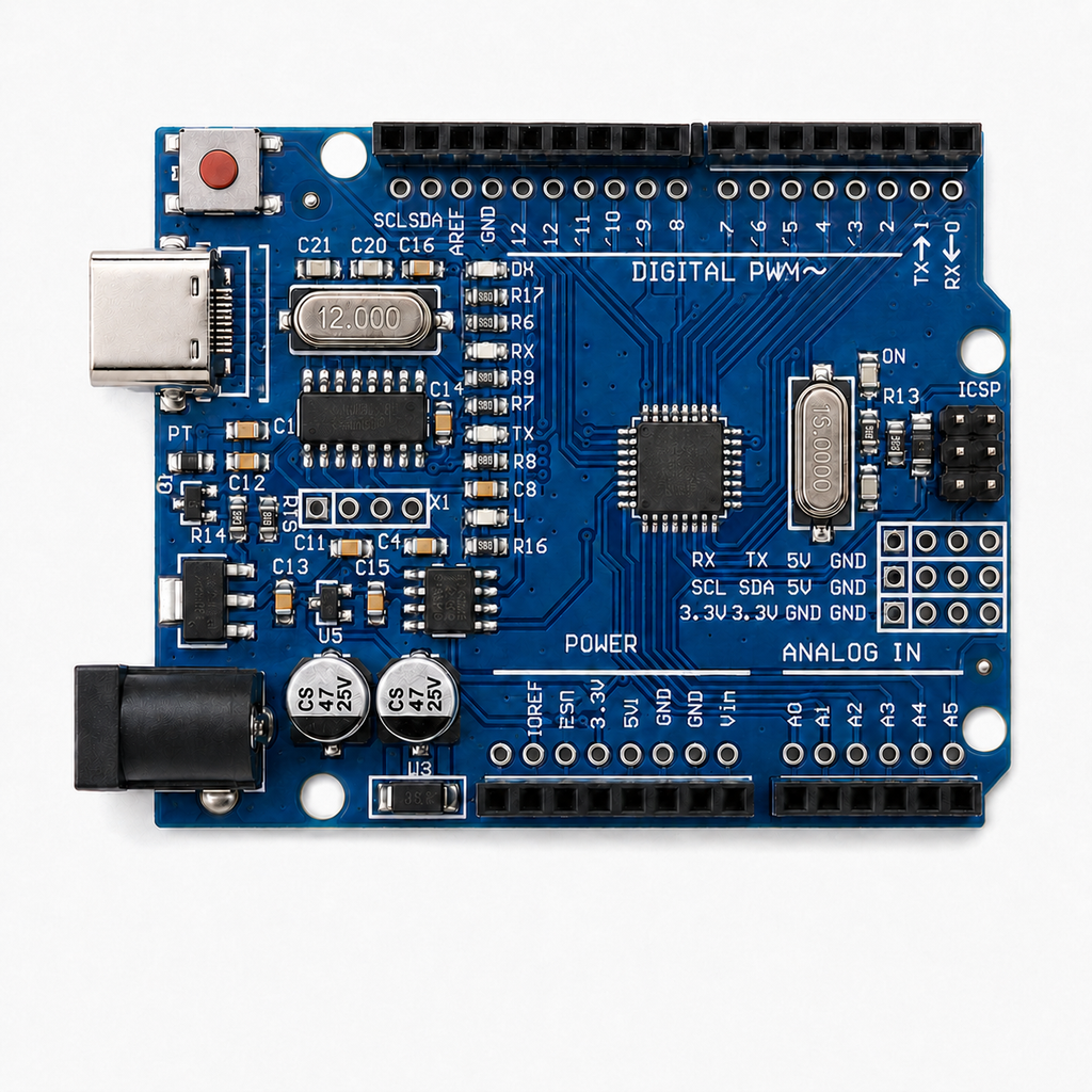 Arduino Uno R3 Compatible – ATmega328P Development Board, USB-C