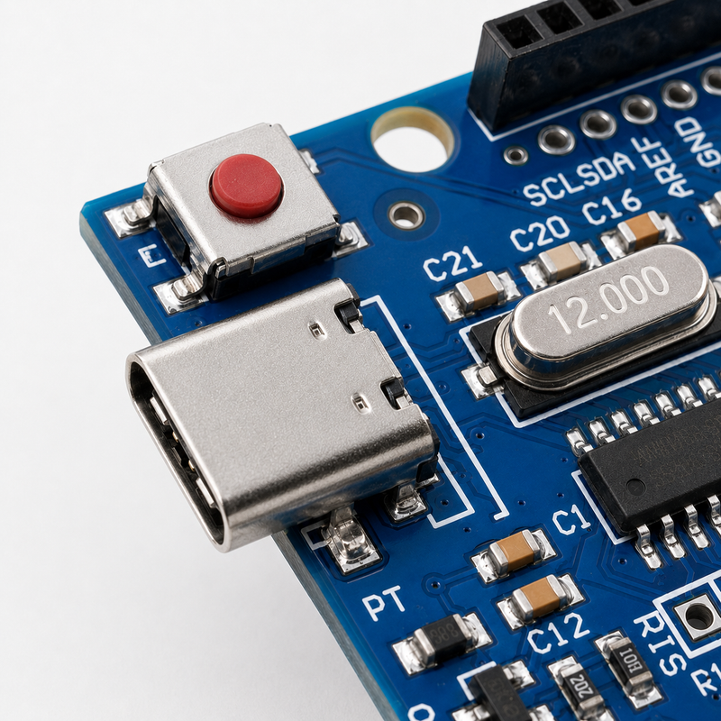 Uno R3 – ATmega328P Development Board, USB-C, Compatible with Arduino
