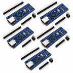 Five pack of Arduino Nano V3.0 USB-C boards