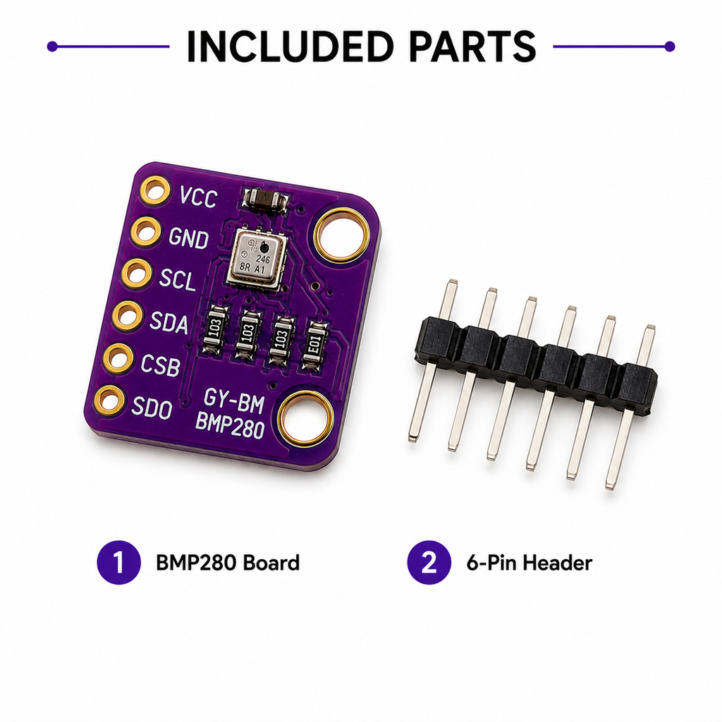 BMP280 Barometric Pressure Temperature Sensor Module 3.3V