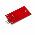 DHT22 / AM2302 sensor module reverse side showing PCB traces and 3-pin header