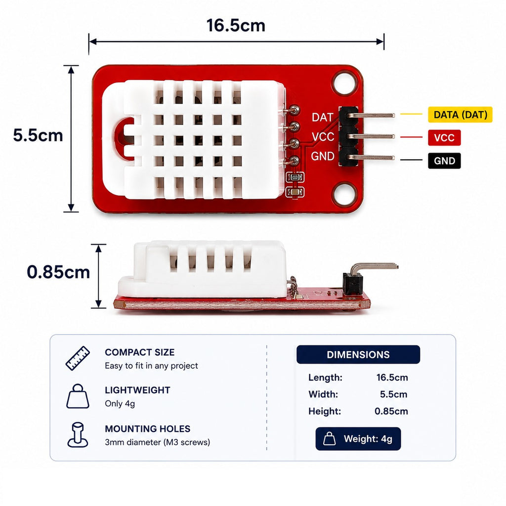 DHT22 / AM2302 Temperature & Humidity Sensor Module