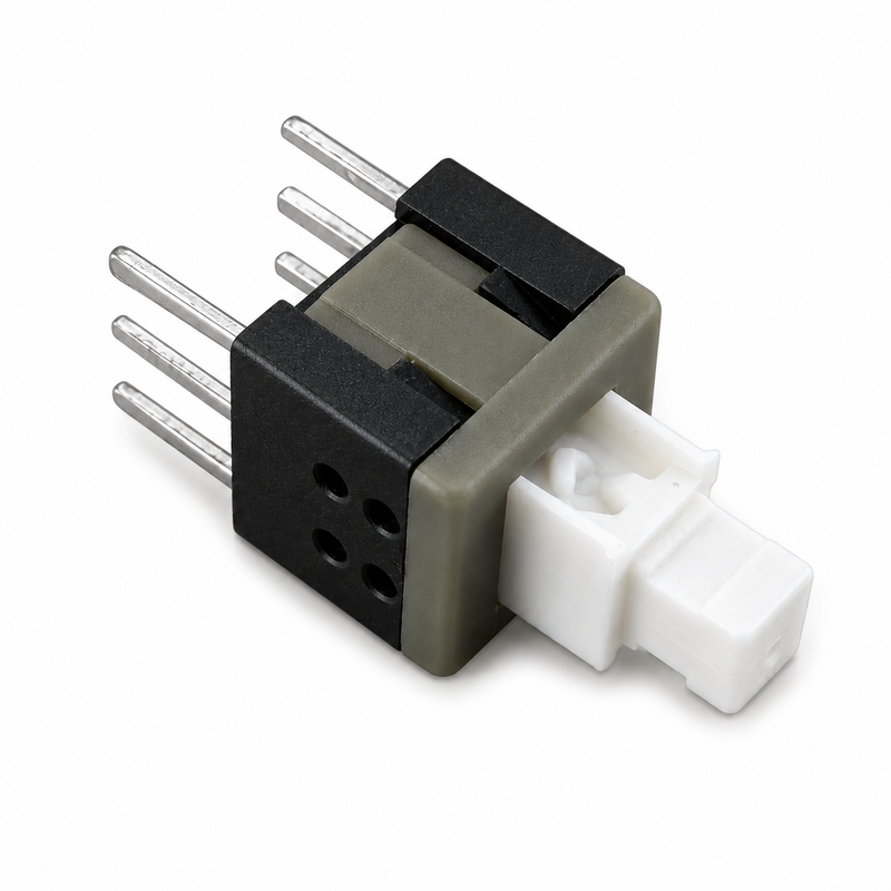 5.8mm DPDT Push Button Switch – Locking or Momentary (10 Pack)
