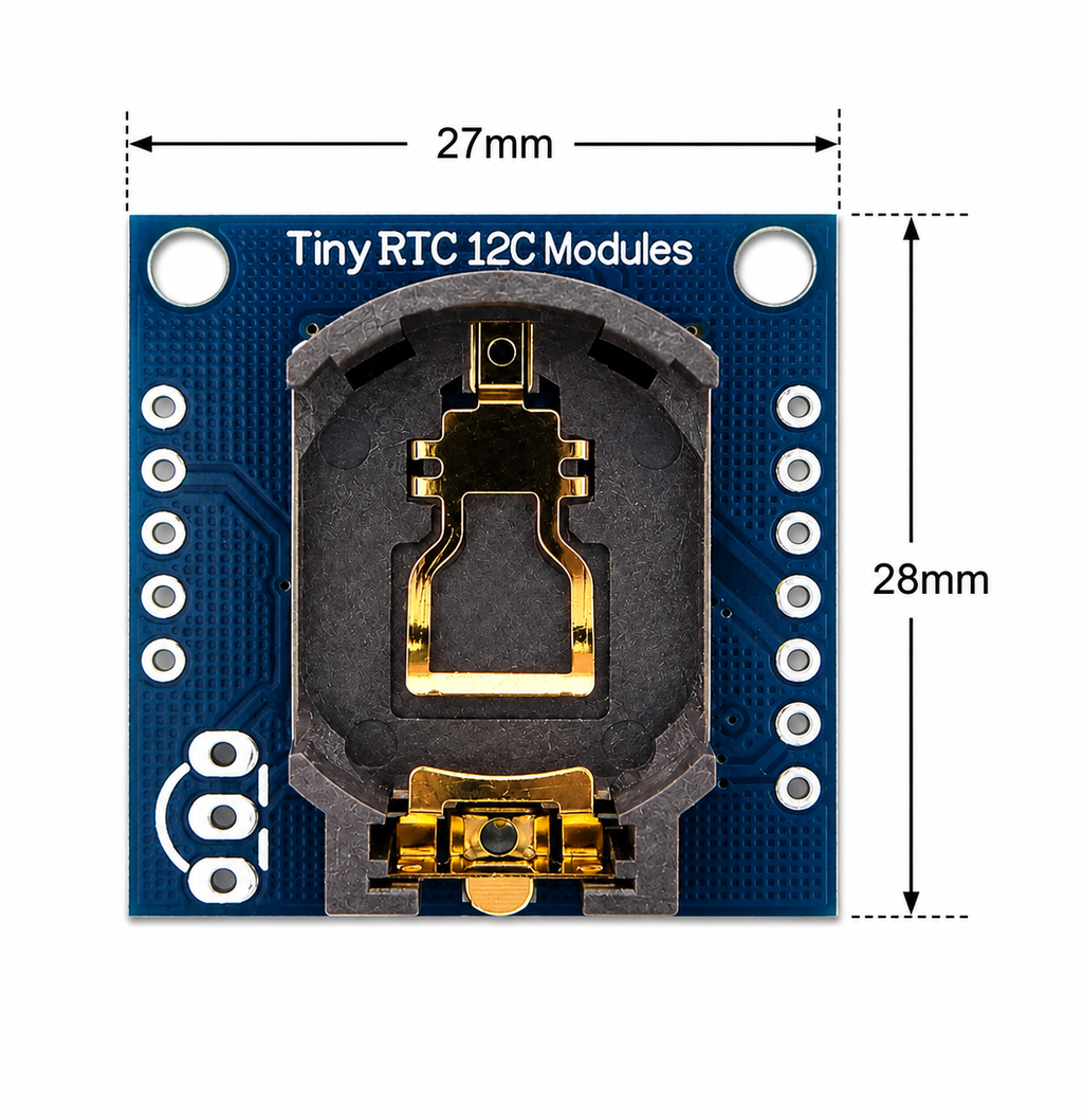 DS1307 Tiny RTC I2C Real-Time Clock Module – AT24C32 EEPROM (Arduino)