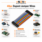 40pc Dupont Jumper Wires (20cm)