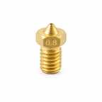 E3D V6 compatible brass 3D printer nozzle with 0.8mm tip and M6 thread