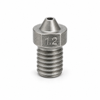 E3D V6 compatible hardened steel 3D printer nozzle with 1.2mm tip and M6 thread