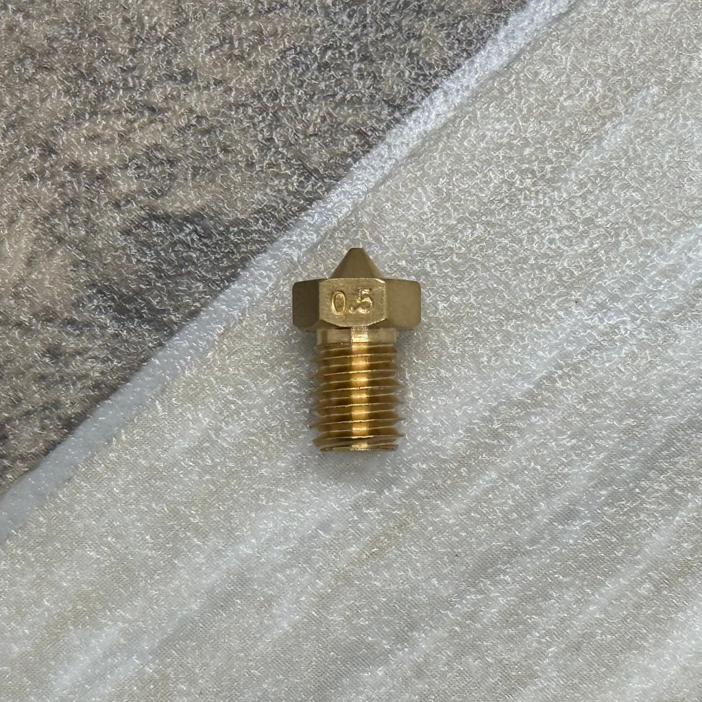 E3D V6 Compatible 3D Printer Nozzles – Brass, Stainless & Hardened Steel