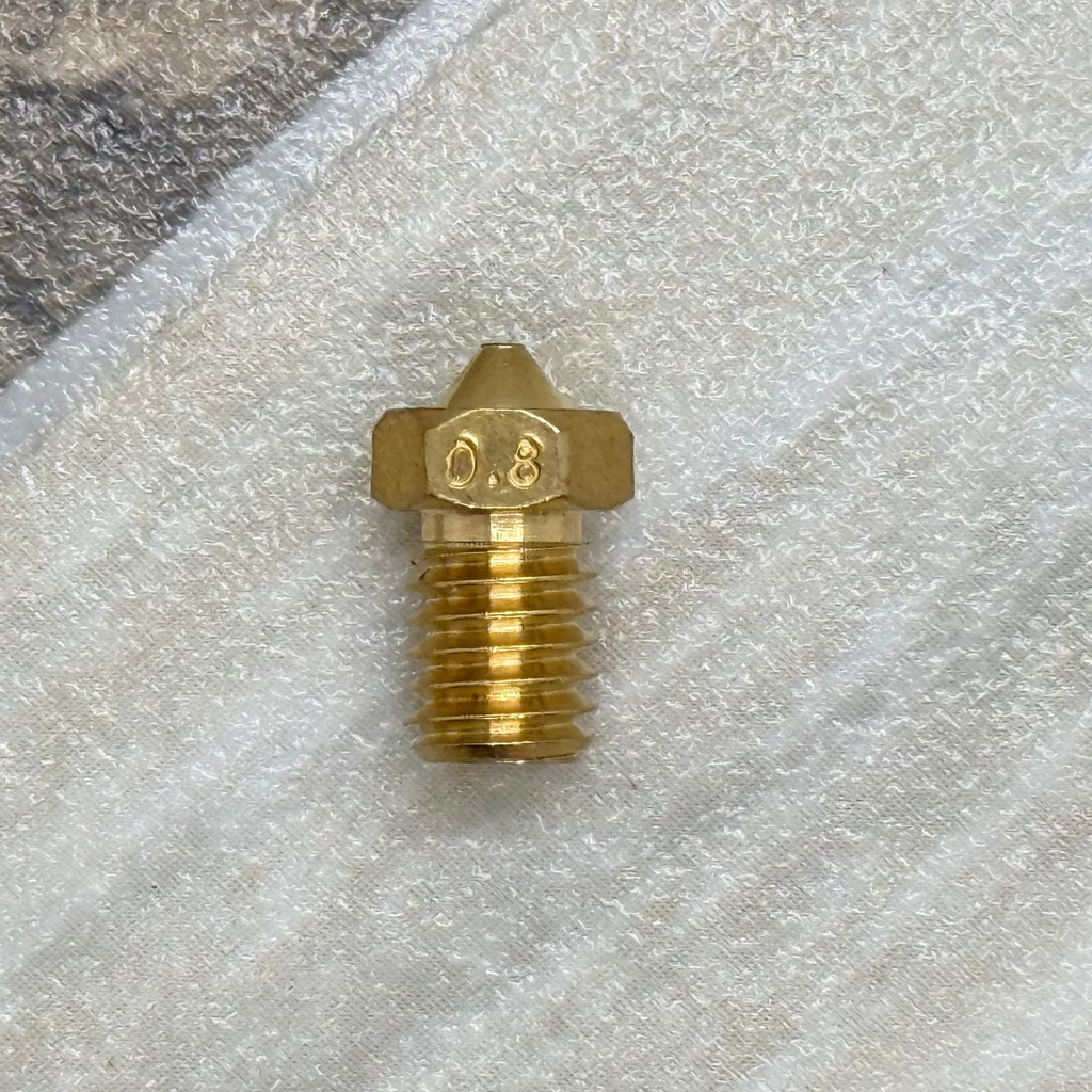 E3D V6 Compatible 3D Printer Nozzles – Brass, Stainless & Hardened Steel