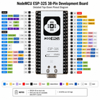 ESP32 WROOM-32 Development Board – 38-Pin NodeMCU, CP2102 USB, WiFi + Bluetooth