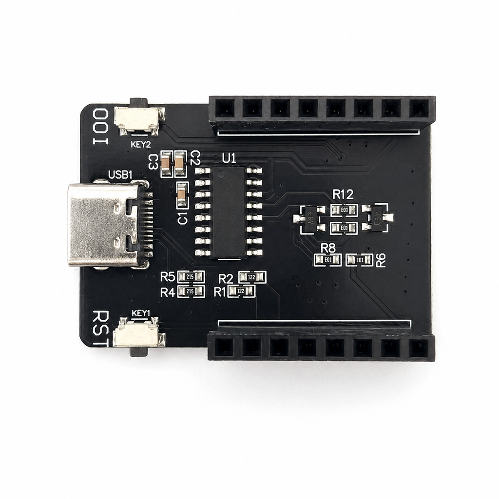 ESP32-CAM-MB Type-C USB downloader board, top view