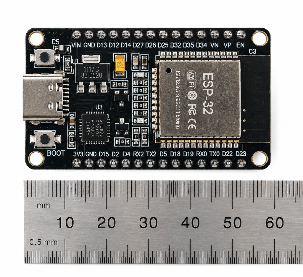 ESP32-WROOM32 Dev Module USB-C 30 Pin