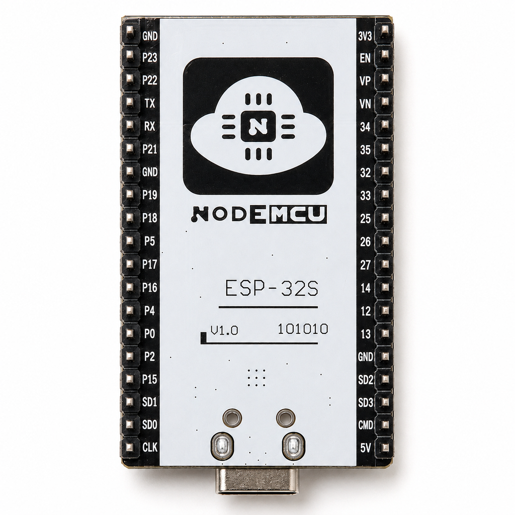 ESP32 WROOM-32 Development Board – 38-Pin NodeMCU, CP2102 USB, WiFi + Bluetooth