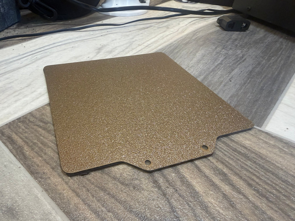 120x120mm Spring Steel Build Plate – PEI Textured & Smooth with Magnetic Base (Voron V0)