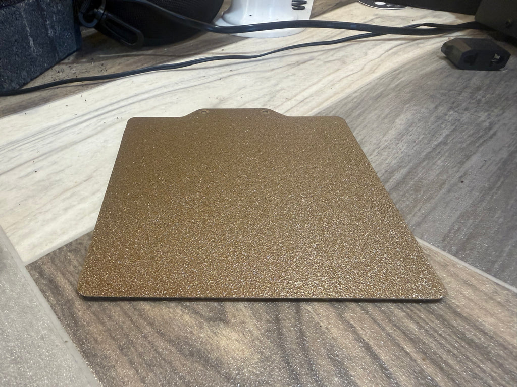 120x120mm Spring Steel Build Plate – PEI Textured & Smooth with Magnetic Base (Voron V0)