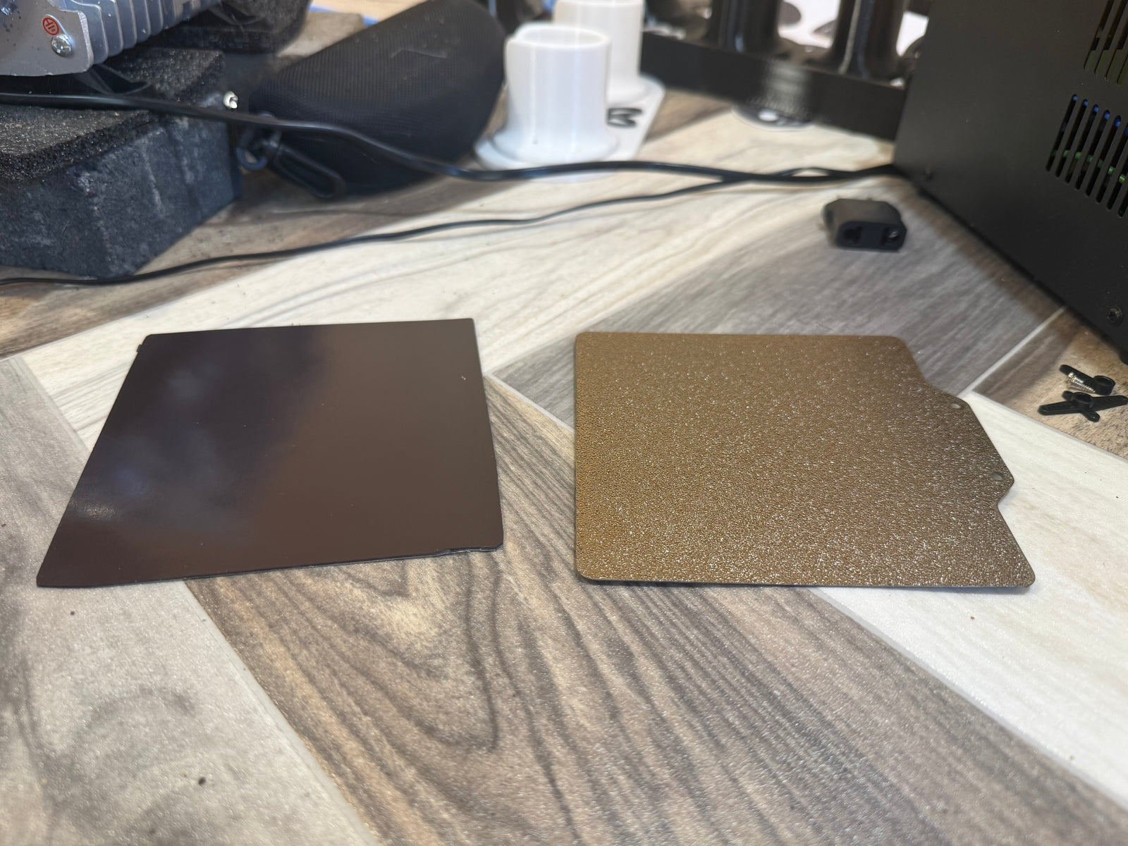 120x120mm Spring Steel Build Plate – PEI Textured & Smooth with Magnetic Base (Voron V0)