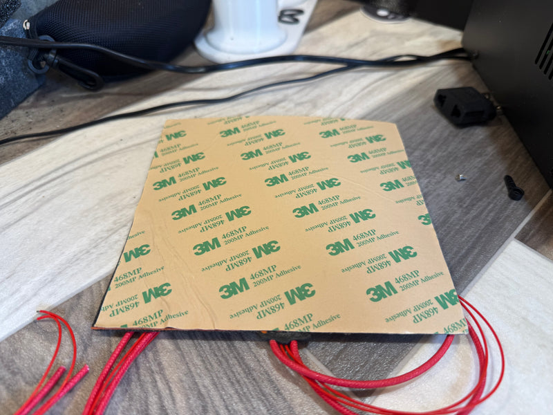 220V 150mm x 150mm 180W Silicone Heating Pad for 3D Printer