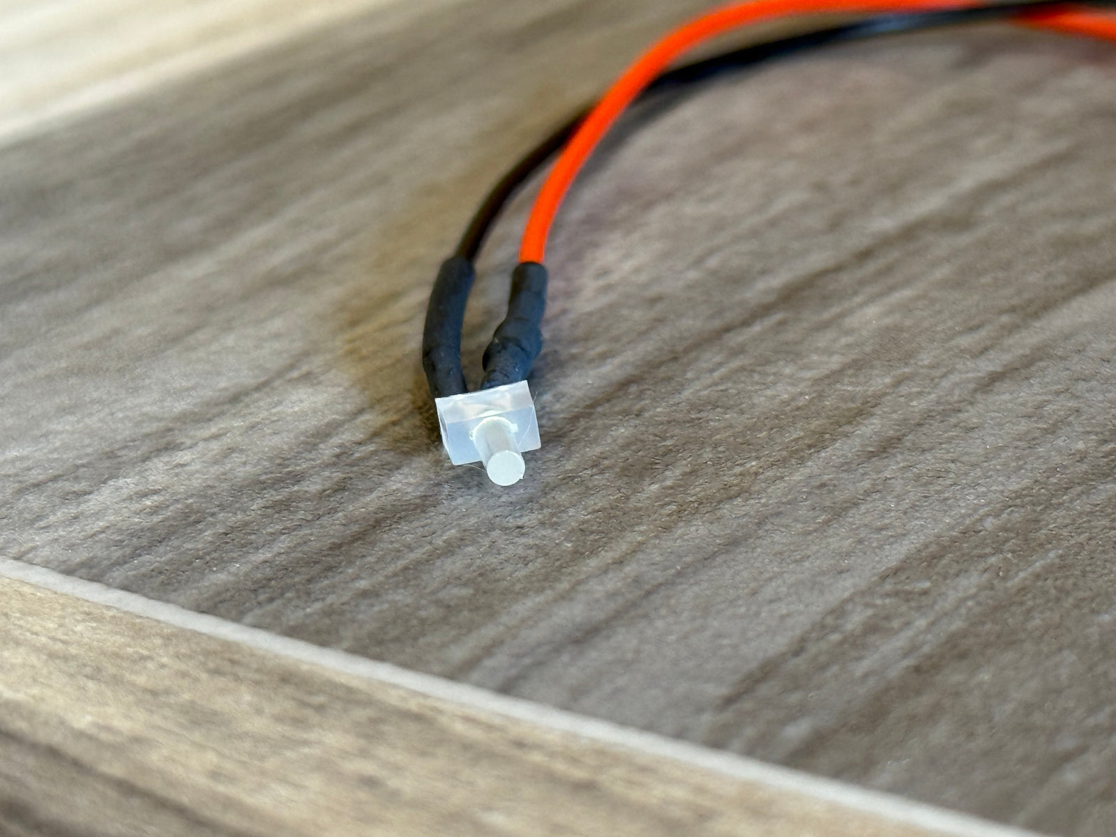 2mm Pre-wired 5V White Diffused LED — 20cm