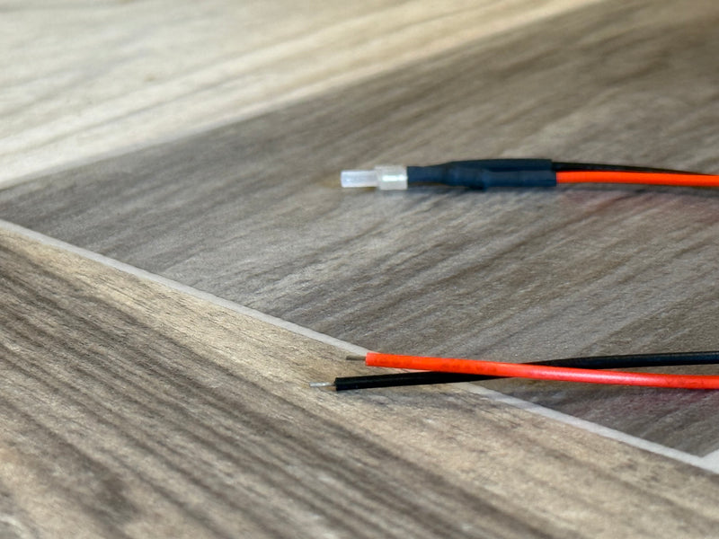 2mm Pre-wired 5V White Diffused LED — 20cm