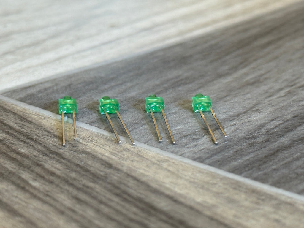 2mm Green LED DIP compatible