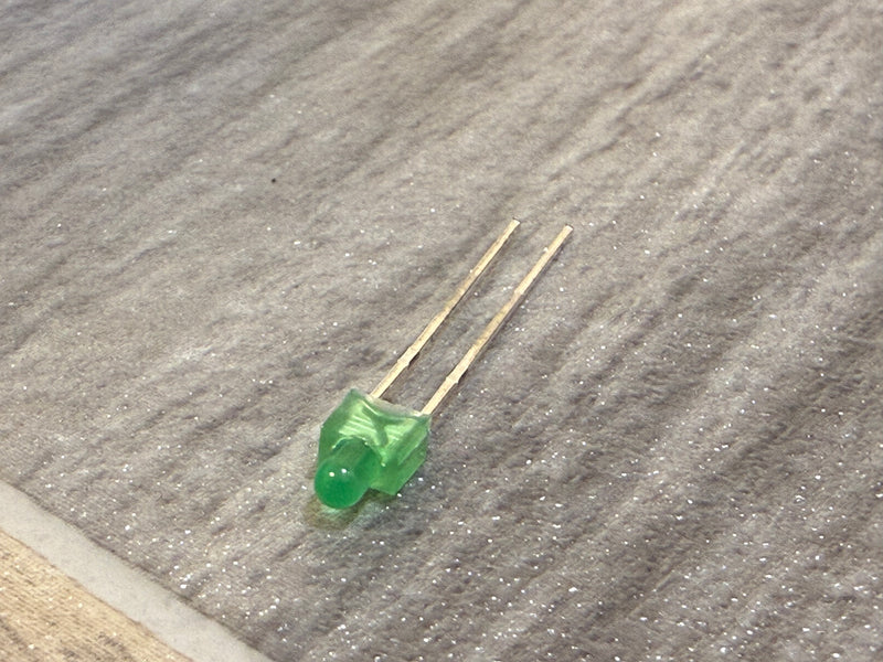 2mm Green LED DIP compatible